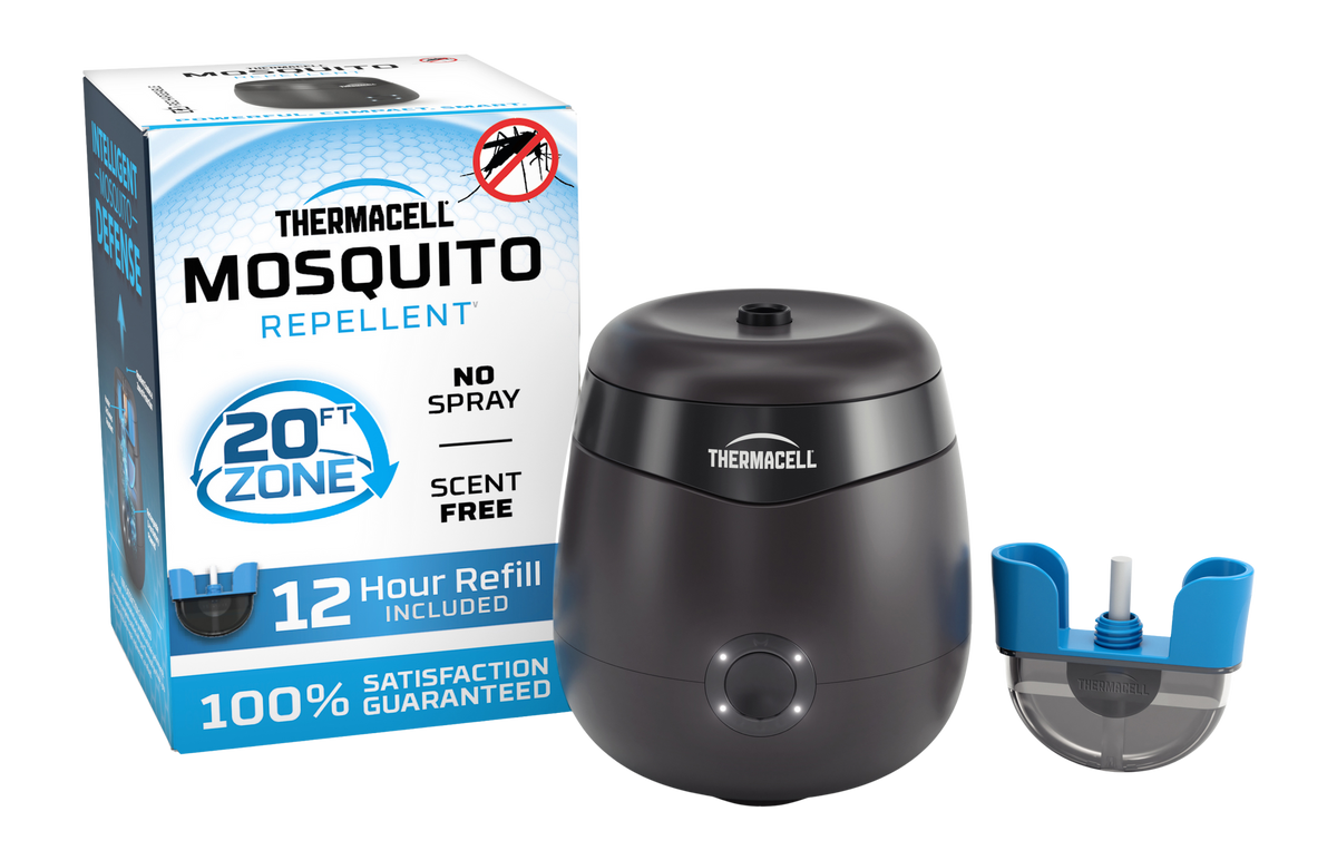 Thermacell E55X Rechargeable Mosquito Repeller Charcoal Gray 20 ft 5.5-Hr