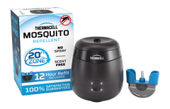 Thermacell E55X Rechargeable Mosquito Repeller Charcoal Gray 20 ft 5.5-Hr