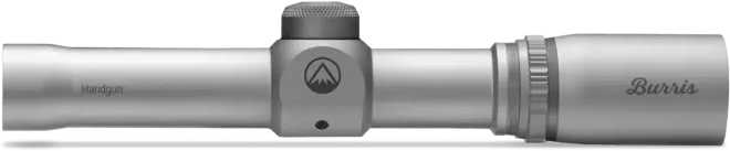 Burris Handgun 2x20mm 1" Tube Plex Reticle Scope - Nickel