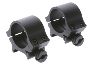 TruGlo Lightweight Scope Rings 1" Medium Quad Matte Black Picatinny/Weaver