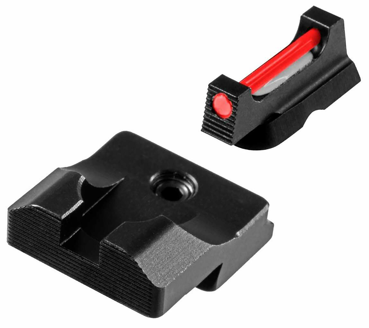 TruGlo Fiber-Optic Pro Red Fiber Optic Front / Black Rear Sight Set - Smith & Wesson M&P