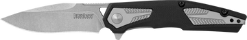 Kershaw 1390 Tremolo 3.13" Folding Clip Point Plain Stonewashed 4Cr14 Black GFN/SS Handle