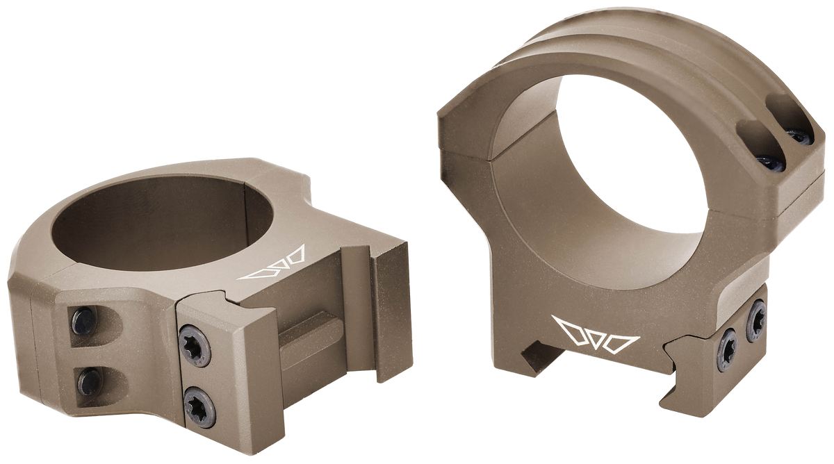 Warne 8515TM HyperLite 30mm High Dark Earth Cerakote Scope Rings - Tikka
