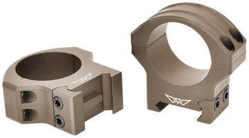 Warne 8515TM HyperLite 30mm High Dark Earth Cerakote Scope Rings - Tikka