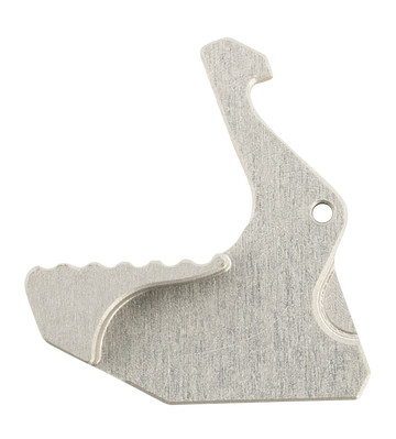 Rise Armament RA-212 Extended Charging Handle Latch Silver Aluminum fits Mil-Spec AR Charging Handles