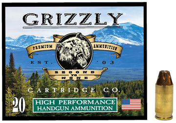 Grizzly Ammo 380 ACP +P 90gr JHP 20rd Box/200rd Case - Box or Case