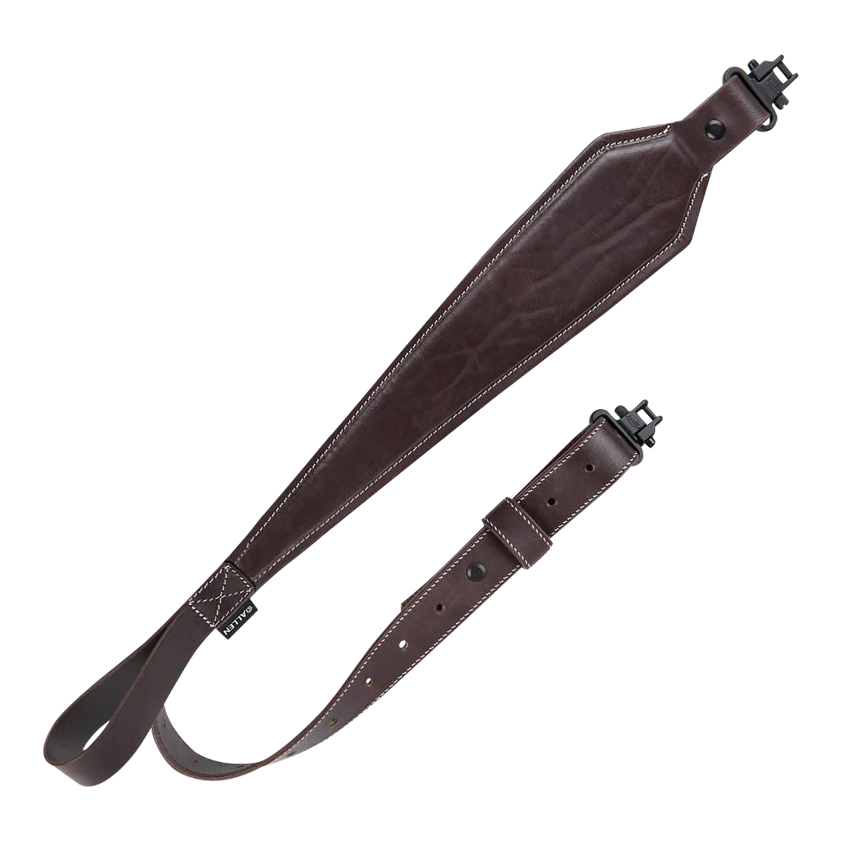 Heritage Cases 8511 Plain Dark Leather Rifle Sling Dark Mahogany 28"-35" OAL