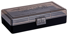 Berry's 13897 Ammo Box 40 S&W/45 ACP 50rd Smoke Lid w/Black Bottom