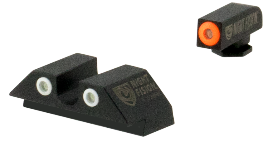 Night Fision GLK001007OGZ Perfect Dot Tritium Night Sights for Glock 17/17L/19/22 - Square Front / U-Notch Rear