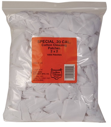 Southern Bloomer 125 Cleaning Patches 30 Cal Cotton 1000 Per Bag