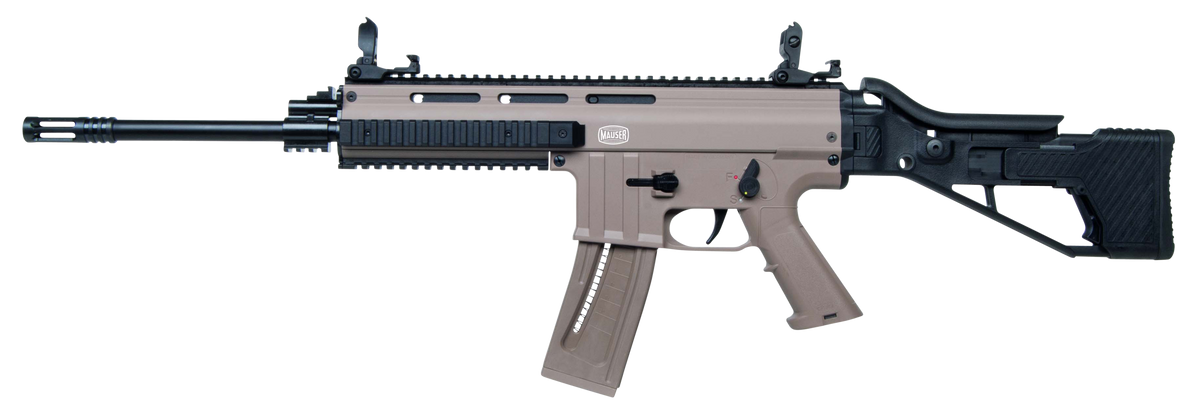 Mauser Rimfire M-15 22 LR 16.50" 22+1 Semi-Auto Rifle - Tan Receiver