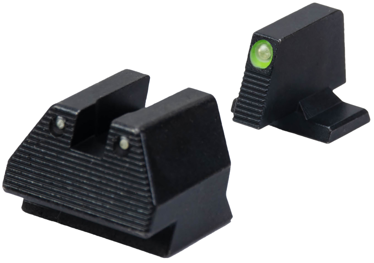 HK 51000939 VP9 OR Elevated Night Sight Set - Green Tritium/Black Frame