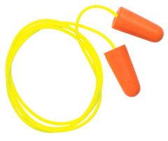 Pyramex DP1001 Corded Foam 32 dB NRR In The Ear Yellow/Orange Earplugs - 100 Pair