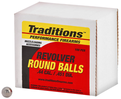 Traditions A1647 Revolver Round Ball .44 Cal 140gr Lead 100/Box