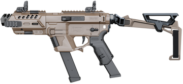 Recover Innovations P-IX+Basic PG9 Folding Pistol Brace Metal Front Guard Tan