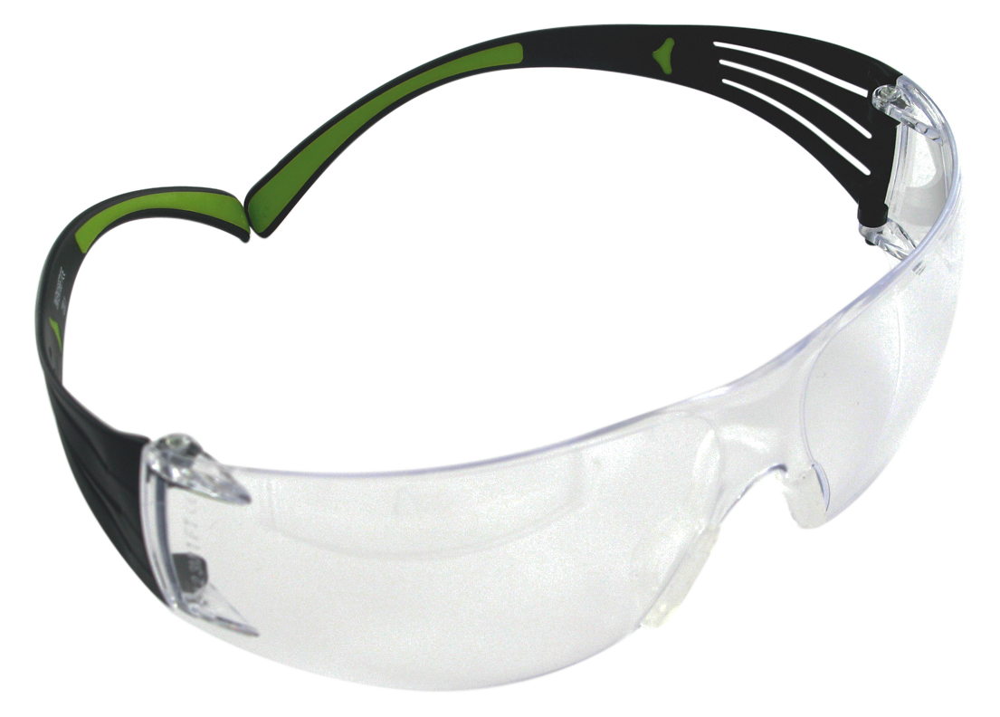 3M Peltor SecureFit 400 Sport Safety Glasses Clear Polycarbonate Lens Black Frame - ANSI Z87.1