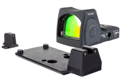 Trijicon RMR Type 2 RM06 1x 3.25 MOA Red Dot Sight - Matte Black - M17 / M18 Mount with Integrated Iron Sights