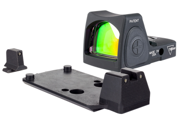 Trijicon RMR Type 2 RM06 1x 3.25 MOA Red Dot Sight - Matte Black - M17 / M18 Mount with Integrated Iron Sights