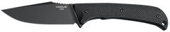 Hogue Extrak Fixed Blade 3.30" Clip Point Plain Edge Black Cerakote CPM M4 Steel Black G10 Handle