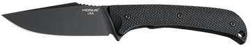 Hogue Extrak Fixed Blade 3.30" Clip Point Plain Edge Black Cerakote CPM M4 Steel Black G10 Handle