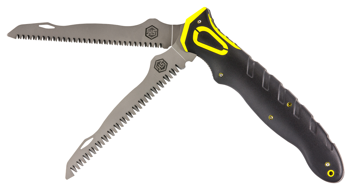 Hunters Specialties 100053 Command Grip Dual Saws Folding 6.70" 5CR15/3CR14 SS