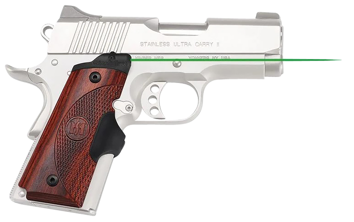 Crimson Trace LG-902G Lasergrips Master Series 1911 Compact Green Laser Rosewood