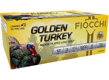 Fiocchi Golden Turkey 12 Gauge 3" 1 3/4 oz #6 Shot - Box or Case