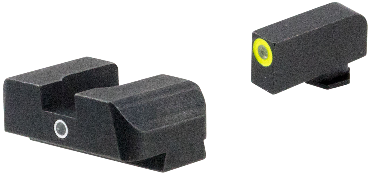 Ameriglo GL5301 i-Dot Sight Set for Glock Gen 5-6 9mm/.40 - Green Tritium LumiGreen Outline Front / Green Tritium Rear