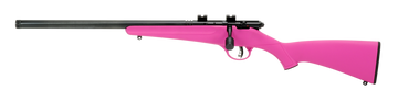 Savage Rascal FLV-SR Youth 22 LR 16.12" 1-Rd Bolt Action Rifle - Left Hand - Pink