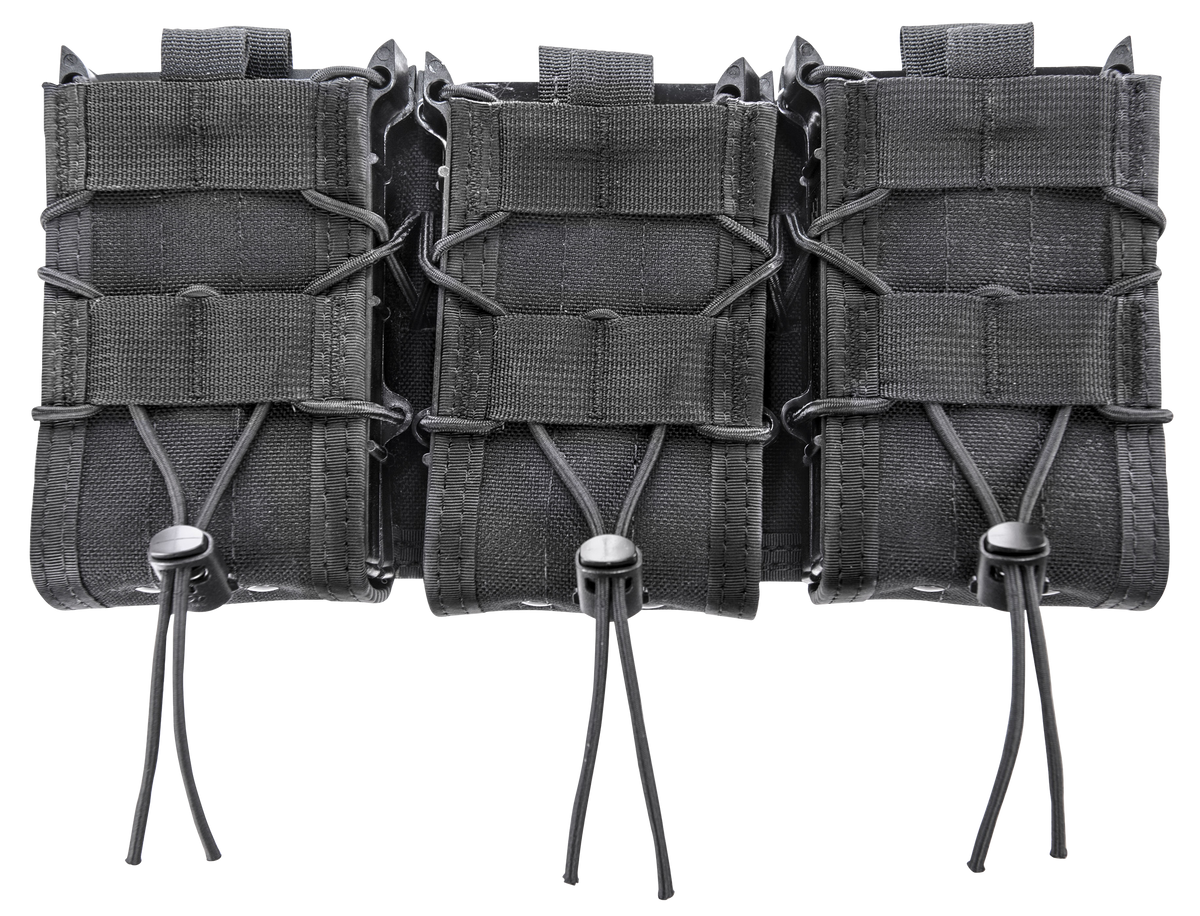 High Speed Gear 45DD00BK TACO Double Decker Triple Shingle Mag Pouch Black Nylon MOLLE