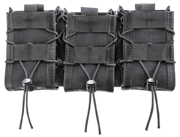 High Speed Gear 45DD00BK TACO Double Decker Triple Shingle Mag Pouch Black Nylon MOLLE
