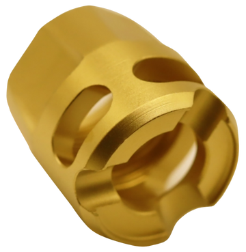 True Precision Micro Compensator Y-Type 9mm/.380 ACP 1/2x28 - Gold TiN