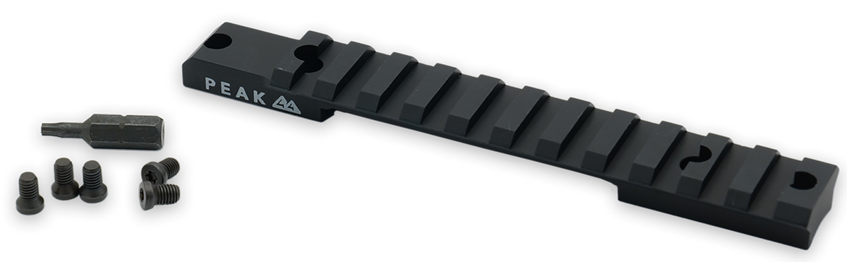 Weatherby Picatinny Rail Scope Base Model 307 Short Action 20 MOA - Matte Black Aluminum