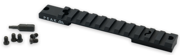 Weatherby Picatinny Rail Scope Base Model 307 Short Action 20 MOA - Matte Black Aluminum