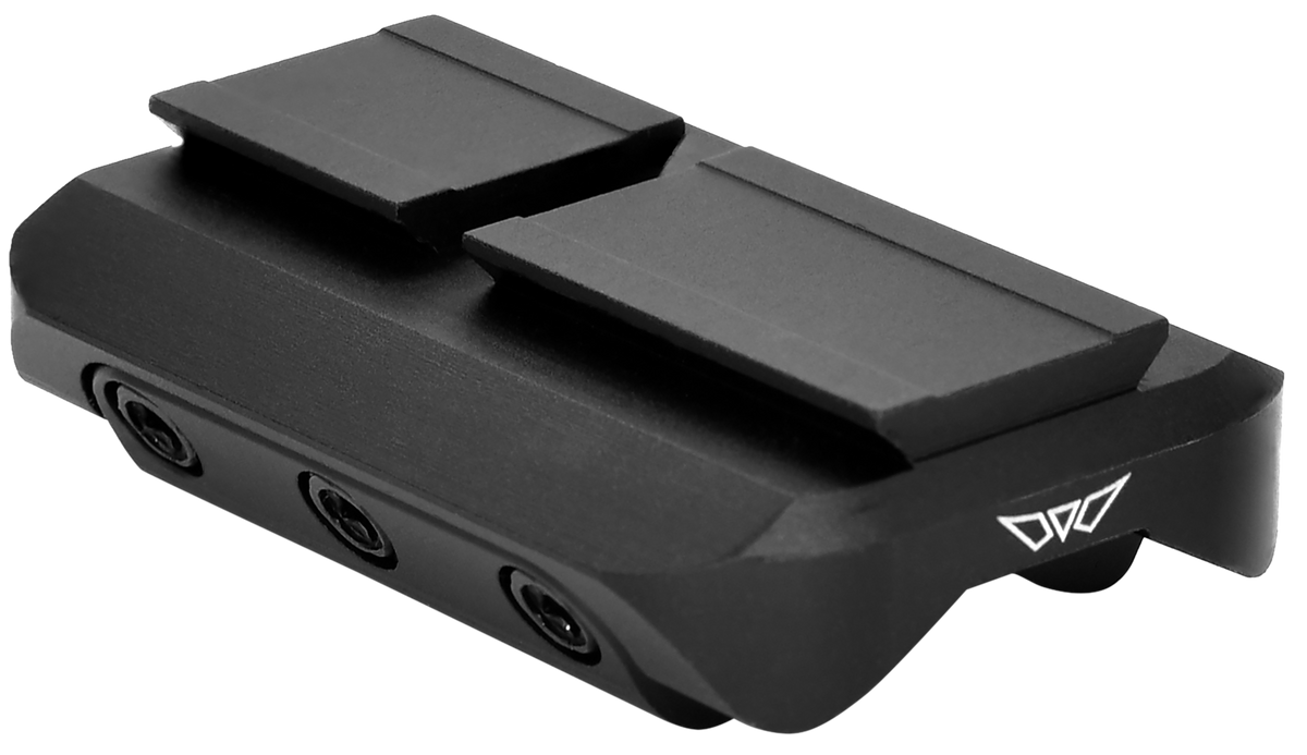 Warne 6112M Red Dot Reflex Mount Shotgun Rib Black Anodized Aluminum - ACRO Interface