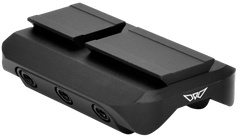 Warne 6112M Red Dot Reflex Mount Shotgun Rib Black Anodized Aluminum - ACRO Interface