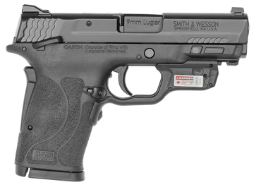 Smith & Wesson M&P9 Shield EZ M2.0 9mm Luger 3.67" 8+1 Semi-Auto Pistol - Manual Safety w/ Crimson Trace Laserguard