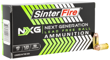 SinterFire Next Generation (NXG) 40 S&W 125gr Lead Free Ball - Box or Case