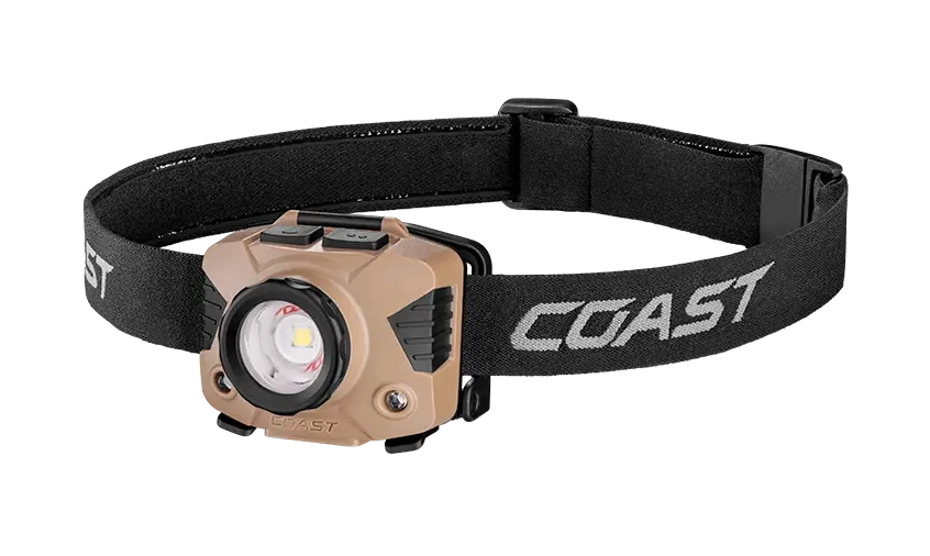 Coast FLX7 700 Lumen Tri-Color LED Headlamp - Pure Beam Twist Focus
