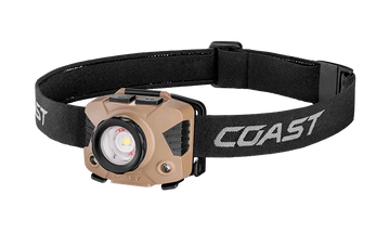 Coast FLX7 700 Lumen Tri-Color LED Headlamp - Pure Beam Twist Focus