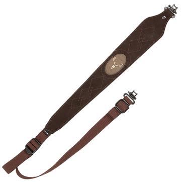 Allen 8140 Big Game Brown Leather/Suede Adjustable Rifle Sling w/Swivels