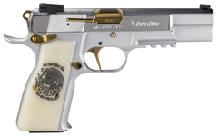 EAA Girsan MCP 35 Liberador 9mm Luger 4.87" 15+1 Semi-Auto Pistol - Gold Controls, Pearl Engraved Grips