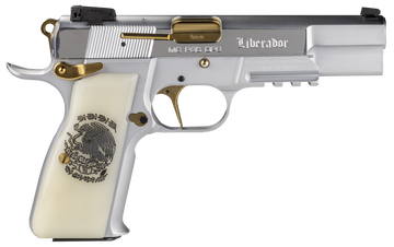 EAA Girsan MCP 35 Liberador 9mm Luger 4.87" 15+1 Semi-Auto Pistol - Gold Controls, Pearl Engraved Grips