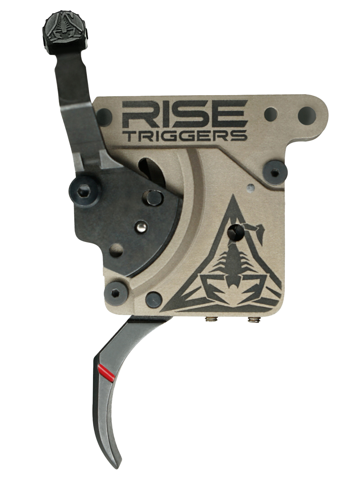 Rise Armament Reliant Pro RA735CBC Curved Drop-In Trigger Black/FDE - Remington 700