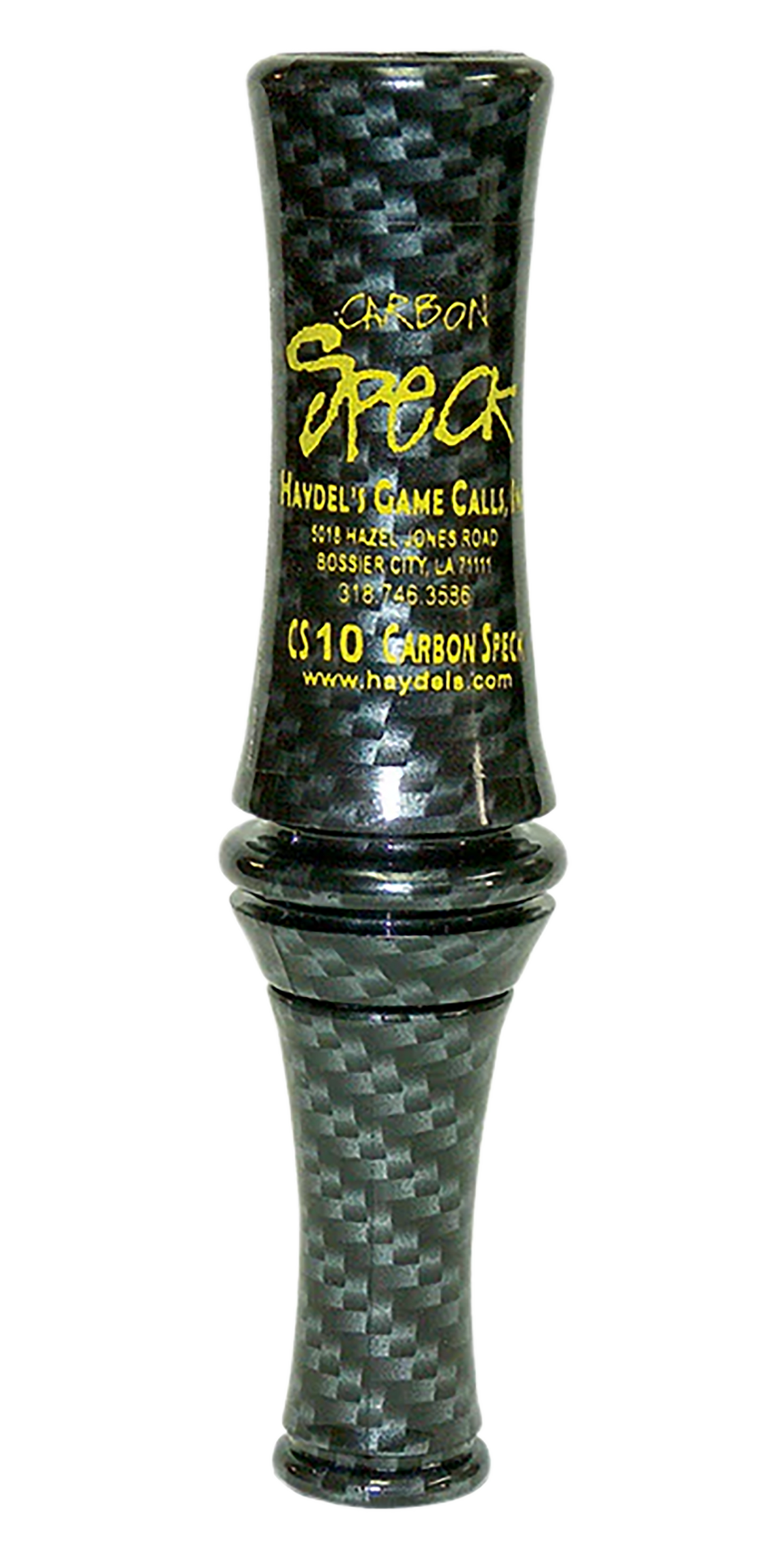 Haydels CS10 Carbon Speck Single Reed Open Call Specklebelly Goose Call - Black Carbon