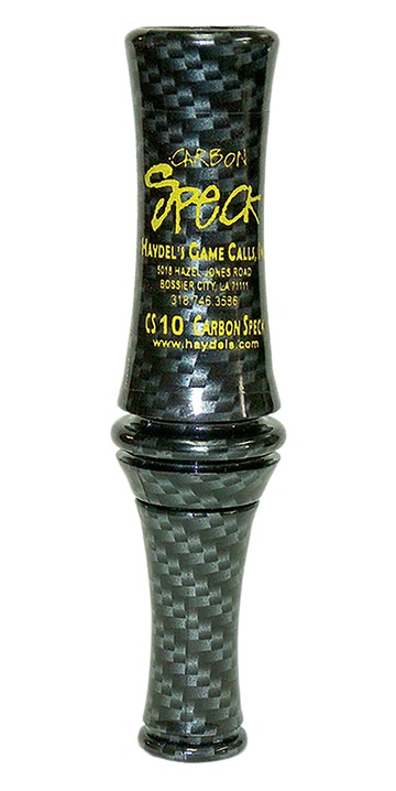 Haydels CS10 Carbon Speck Single Reed Open Call Specklebelly Goose Call - Black Carbon