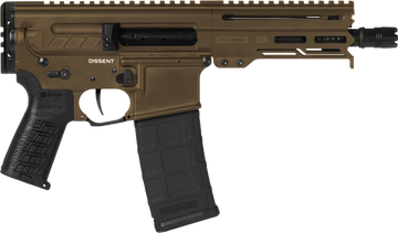 CMMG Dissent MK4 300 Blackout 6.50" 30+1 Semi-Auto Pistol - Midnight Bronze Cerakote