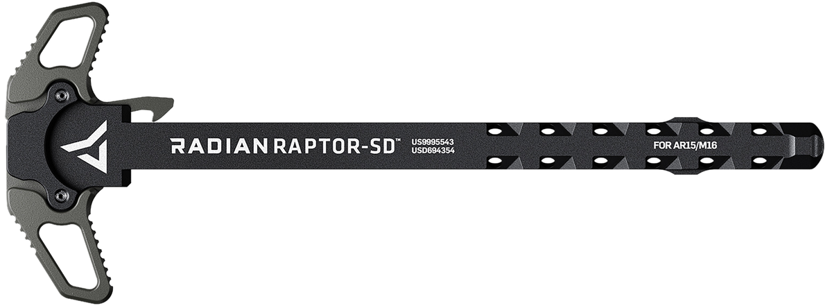 Radian Weapons Raptor-SD AR-15/M16 .223/5.56 Ambidextrous Charging Handle - Radian Gray