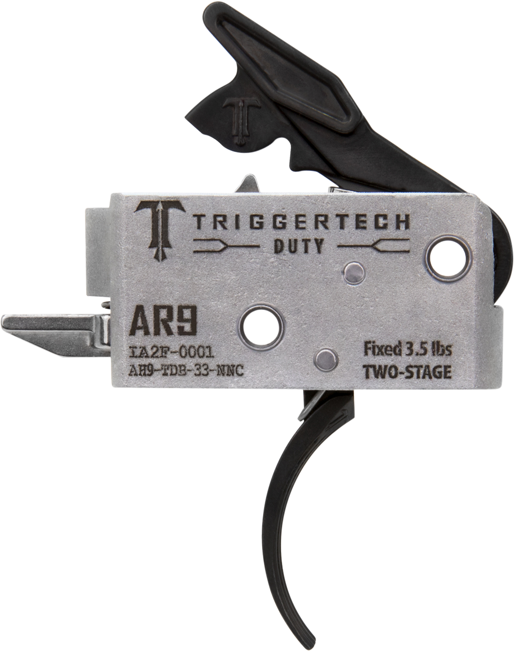 TriggerTech Duty AR-9 Two-Stage 3.5 lbs Curved Trigger