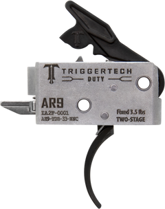 TriggerTech Duty AR-9 Two-Stage 3.5 lbs Curved Trigger